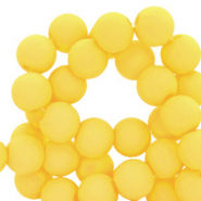 Perline in acrilico 6 mm giallo ardente