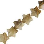 Perline in pietra naturale stella beige