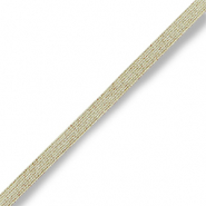 Nastro elastico in stile Ibiza oro avorio