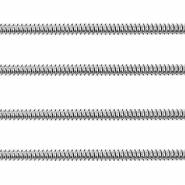 Componenti in acciaio inossidabile catena serpente 2.5mm argento