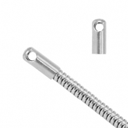 Componenti in acciaio inossidabile terminale per catena serpente &Oslash;2.5mm argento