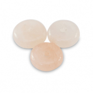 Perline di pietra naturale Quarzo a rondella 6mm biancastro pesca