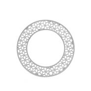 Ciondoli in acciaio inossidabile boh&eacute;mien 31mm argento