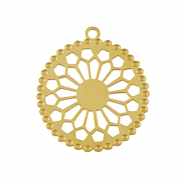 Ciondoli in acciaio inossidabile boh&eacute;mien 20mm oro