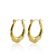 Orecchini in acciaio inossidabil a cerchio 20mm oro