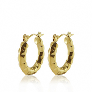 Orecchini in acciaio inossidabil a cerchio 20mm oro