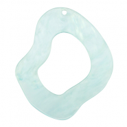 Pendenti in resina organico blu cielo