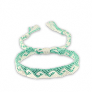 Braccialetti alla moda turchese-bianco