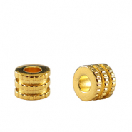 Perline di metallo DQ tubo oro (privo di nichel)
