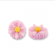 Perline in resina fiore 12mm rosa lilla