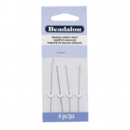Beadalon confezione di aghi assortiti argento