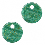 Pendenti in resina 12mm multicolore verde