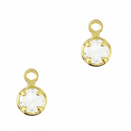 Pendenti di vetro Crystal Glass cristallo-oro