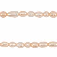 BQ Perle di acqua dolce chicco di riso 4-7x4-5mm rosa pesca