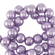 Perline di vetro con effetto perlato 6mm viola lilla
