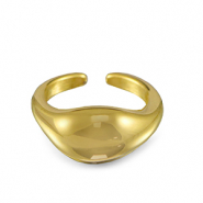 Anelli in acciaio inossidabile goccia oro