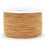 Cordoncino cerato 1mm marrone crema