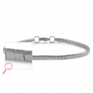 Bracciali in acciaio inossidabile argento