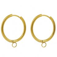 Orecchini in acciaio inossidabile a cerchio 20mm oro