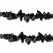 Perline in pietra naturale chips nero-antracite marmo