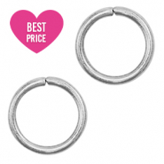 Componenti in acciaio inossidabile anellino apribile 8mm argento