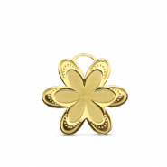 Ciondoli in acciaio inossidabile fiore oro
