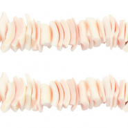 Perline di conchiglia chips pesca chiaro