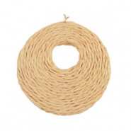 Pendenti in rafia 53mm pesca chiaro