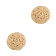 Pendenti in rafia 12mm pesca chiaro