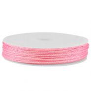 Coda di topo intrecciato 0,8mm rosa metallico