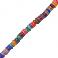 Perline di conchiglia rondella multicolore