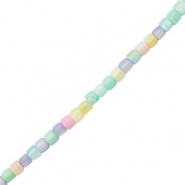 Perline di conchiglia tubo multicolore pastello