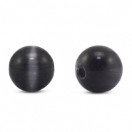 Perline di vetro 6 mm Occhio di gatto antracite