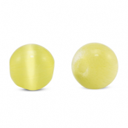 Perline di vetro 6 mm Occhio di gatto giallo