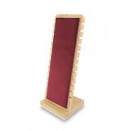Espositore per bigiotteria per bracciali natural-bordeaux
