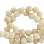 Perline in pietra naturale Calcite e Marmo 8mm beige