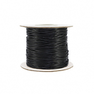 Coda di topo intrecciato 1mm nera