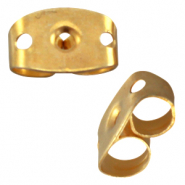 Farfalline per orecchini di metallo DQ oro (privo di nichel)
