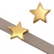 Passanti di metallo DQ &Oslash;5.2x2.2mm stella oro (privo di nichel)