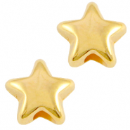 Perline di metallo DQ stella oro (privo di nichel)