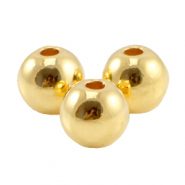 Perline di metallo DQ 6mm oro (privo di nichel)