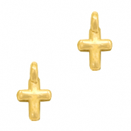 Ciondoli di metallo DQ croce oro (privo di nichel)