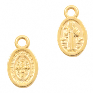 Ciondoli di metallo DQ religioso oro (privo di nichel)