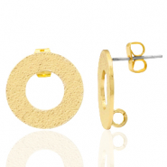 Componenti di metallo DQ perno rotondo con anellino oro (privo di nichel)