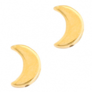 Perline di metallo DQ a forma di luna oro (privo di nichel)