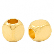 Perline di metallo DQ cubetto 2mm oro (privo di nichel)