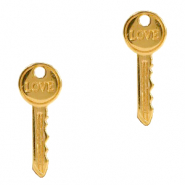 Ciondoli di metallo DQ chiave "Love" oro (privo di nichel)