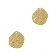 Ciondoli di metallo DQ irregolare oro (privo di nichel)