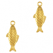 Ciondoli di metallo DQ pesce oro (privo di nichel)