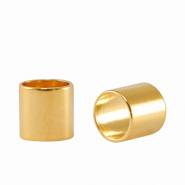 Perline di metallo DQ tubo &Oslash;5mm oro (privo di nichel)
